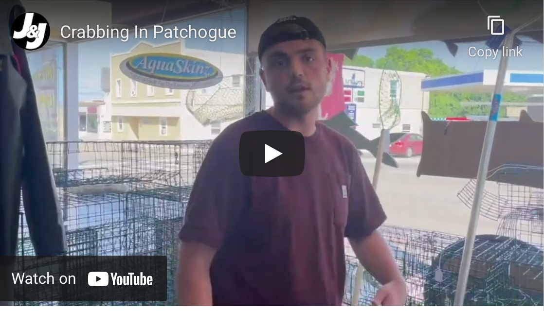 CRABS ARE INTIPS FOR CRABBING IN PATCHOGUEVIew Video J & J Sports