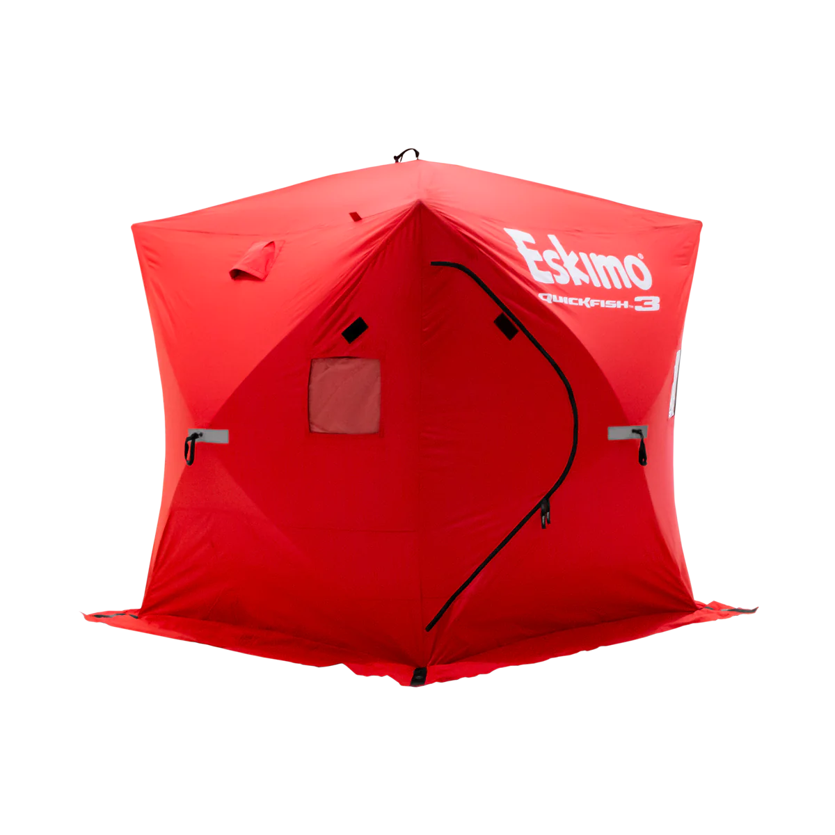 pop up fishing tent Eskimo QUICKFISH 3 (#69143) Pop-Up Portable Shelter Red – J & J Sports Inc.-Bait & Tackle-Fishing Long Island