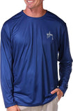Guy Harvey Men's Ocean Blue Performance Sun Protection Top Estate Blue