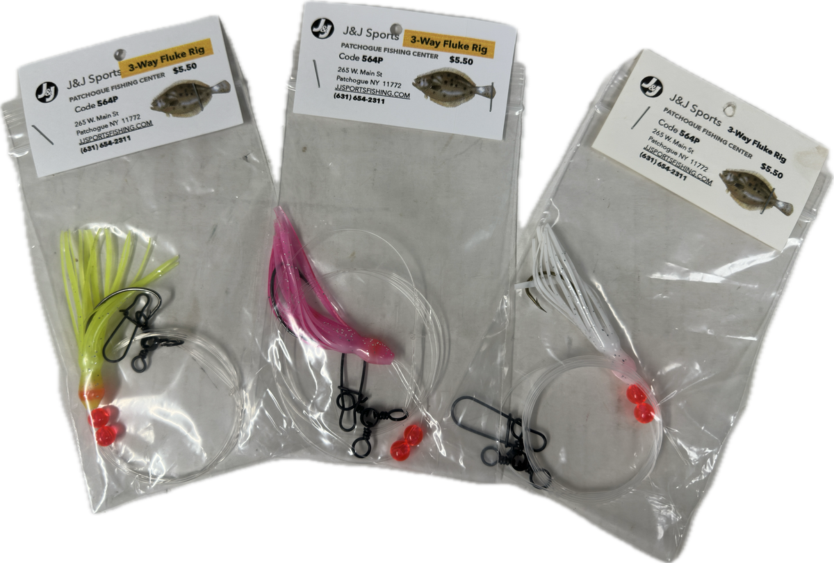 J&J 3-Way Squid Fluke Rig – J & J Sports Inc.-Bait & Tackle-Fishing Long  Island