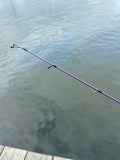J&J custom snap jigging inshore spinning rod PURPLE 6’ ML, moderate-fast action *LOCAL PICKUP ONLY*