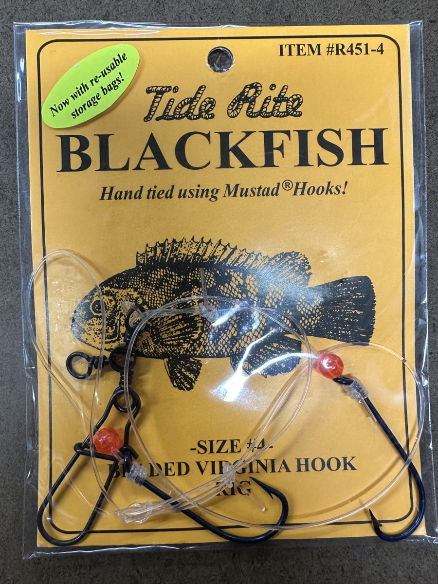blackfish fishing hooks Tide Rite BLACKFISH RIG MODEL 451-4 – J & J Sports Inc.-Bait & Tackle- Fishing Long Island