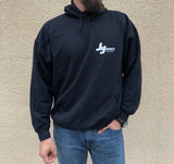 J&J Sports "Patchogue Fishing Center" Long Sleeve Hooded Sweatshirt