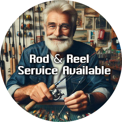 ROD AND REEL Repair Services Available-(631) 654-2311