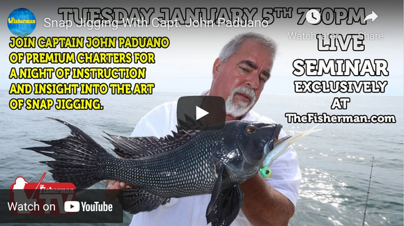 Snap Jigging With John Paduano-View Video