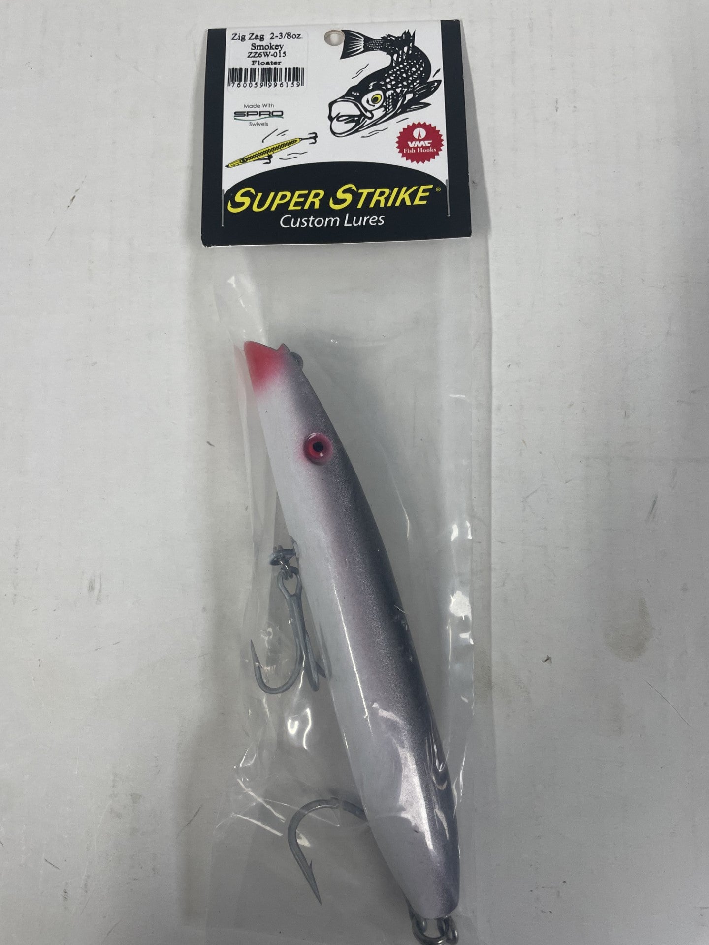Super Strike Zig Zag 2 3/8 Darter Smokey – J & J Sports Inc.-Bait & Tackle- Fishing Long Island