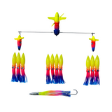 ChatterLures 24″ Wingman Side Tracker with 9″ Floating Shell Squid
