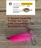 J&J Hand tied Monofilament Fluke Rigs