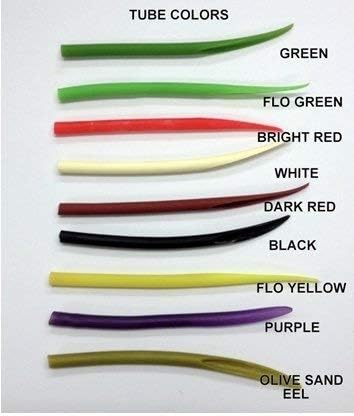 colored tubing for fishing lures Surgical The Runoff Lure Pro Tubing is made in USA latex free Tube Jig 4" x 1.0