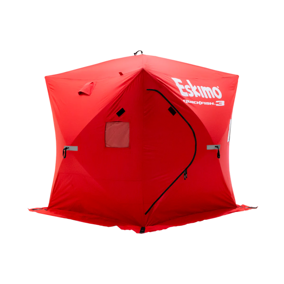 Eskimo QUICKFISH 3 (#69143) Pop-Up Portable Shelter Red