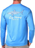 Guy Harvey Men's Tagged Performance Sun Protection Top Blue - J & J Sports Inc.-Bait & Tackle-Fishing Long Island