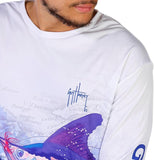 Guy Harvey Men's Atlantic White Performance Sun Protection Top
