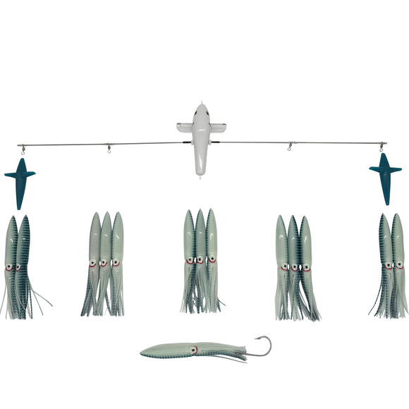 Chatter-Lures Carlson Offshore 36″ Splash Bar w/9″ Fuku Squid