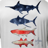 Guy Harvey Men's Core Four Performance Sun Protection Top Grey