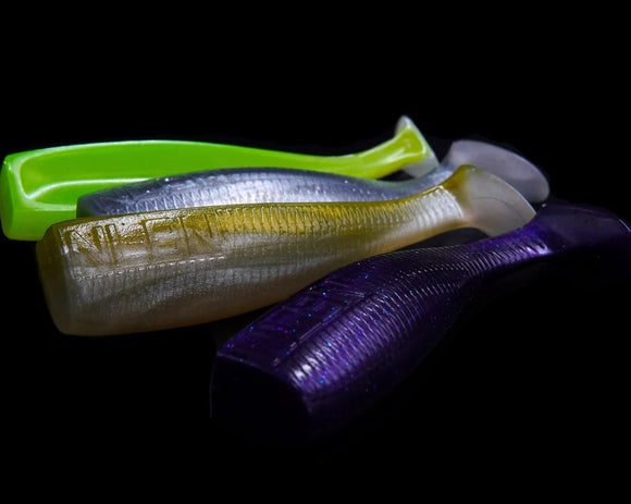 No Live Bait Needed (NLBN) Paddle Tail Swimbaits - 5'' 3pck