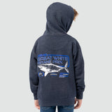 Guy Harvey Kids Tradewinds Fleece Hoodie - Great White Grand Prix