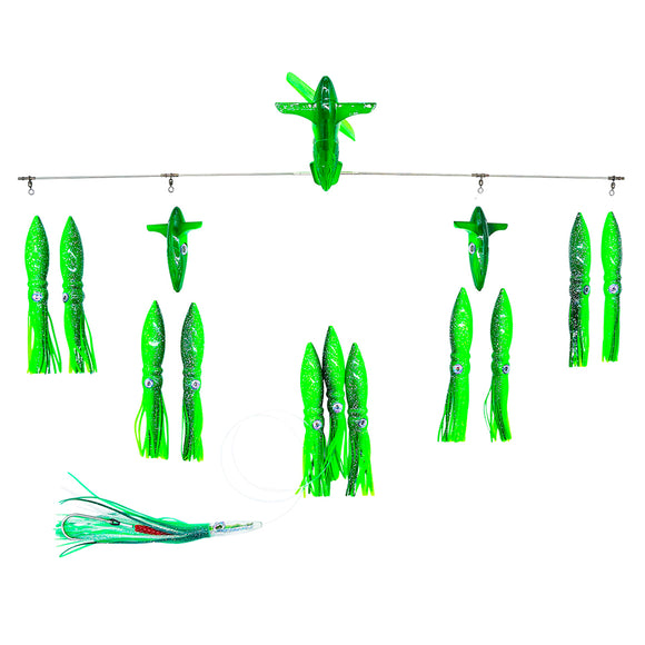 ChatterLures 36″ Wingman Side Tracker with 9″ Shell Squid