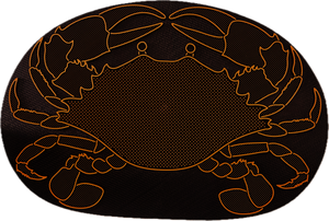 Orange Claw Crab Door Mat for Boat or Home