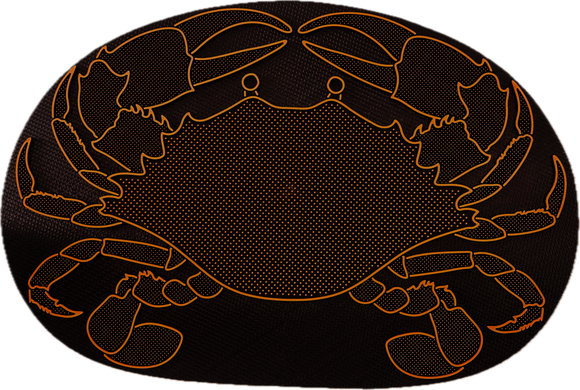 Orange Claw Crab Door Mat for Boat or Home