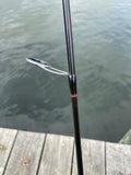 J&J custom snap jigging inshore spinning rod 6’ ML, moderate-fast action PINK BLACK *LOCAL PICKUP ONLY*