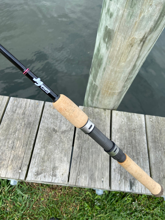 J&J custom snap jigging inshore spinning rod PURPLE 6' ML, moderate-fa – J  & J Sports Inc.-Bait & Tackle-Fishing Long Island