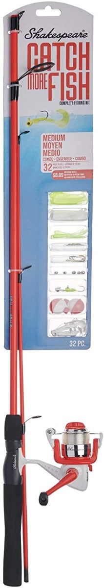 SHAKESPEARE CATCH MORE FISH MEDIUM SPINNING KIT – J & J Sports Inc