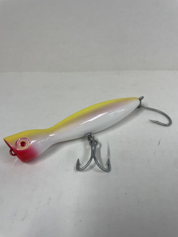 Super Strike 2 3/8 oz Little Neck Popper Yellow/White