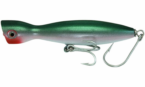 Super Strike 2 3/8 oz Little Neck Popper Green/White – J & J