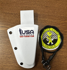 Turtle Cove Tackle Van Staal 7" Plier Holster with Lanyard (White /Surf Team U.S.A.)