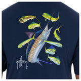 Guy Harvey Marlin Dorado Men's Back-Print Tee w/ Pocket