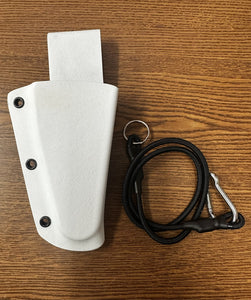Turtle Cove Tackle Universal Long 7" Plier Carrier White with Lanyard