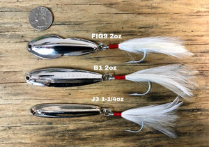 "Charlie Graves Lures"  Combo Pack:1) Fig9 2oz-1) B1 2oz-1) J3 1-1/4oz