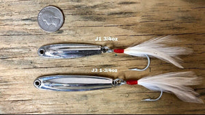"Charlie Graves Lures"  Combo Pack:1) J1 3/4oz  1) J3 1-3/4oz
