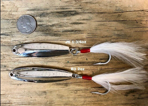 "Charlie Graves Lures"  Combo Pack: 1) J6 1-3/4oz  1) B1 2oz