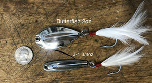 "Charlie Graves Lures"  Combo Pack: 1) BUTTERFISH 2oz   1) J1 3/4oz