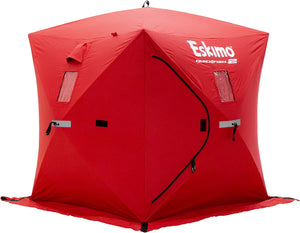 Eskimo Quickfish 69151 2 Pop-up Portable Ice Shelter, 2 Person , Red