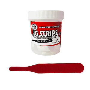 Fat Cow Jig Strips Skinny Tail 5 1/4" - 8 ct - Squid Scented