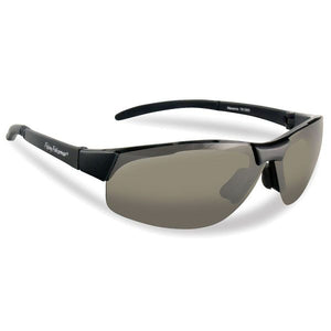 Flying Fishermen MAVERICK SUNGLASSES, BLACK TR 90 GRILAMID FRAME, SMOKE LENS, LARGE FIT, .8 OZS