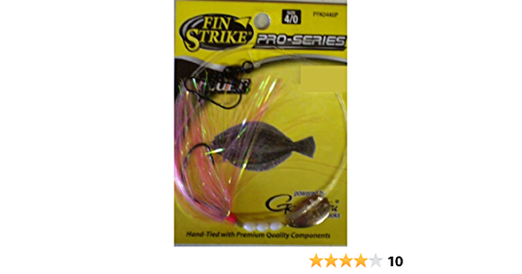 FIN-STRIKE Pro Series Fluke Rig With Mylar Teaser and Gamakatsu hooks