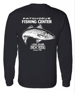 J&J Sports "Patchogue Fishing Center"  Long Sleeve T-Shirt