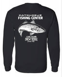 J&J Sports "Patchogue Fishing Center"  Long Sleeve T-Shirt