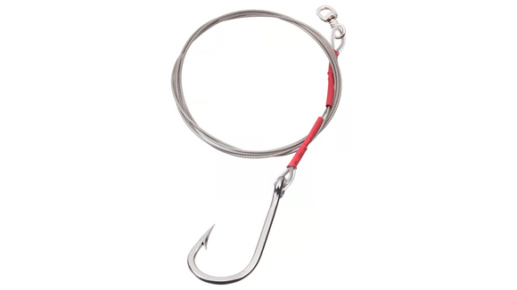 clear fishing hooks Malin Cable Shark Rig 12' 1000LB 11/0 SSJ Hook Clear ( MAL-80011 )