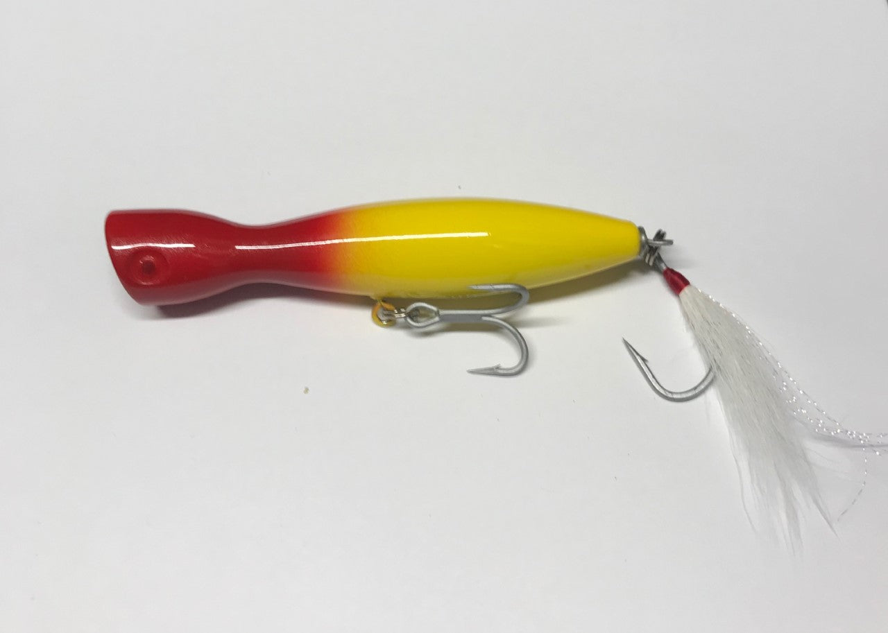 Super Strike Little Neck Popper 2-3/4oz Yellow Red Head