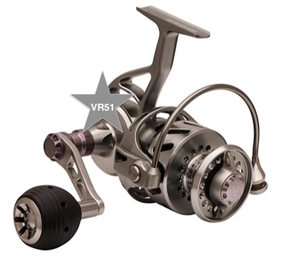 discount left handed fishing reels Van Staal-VR51 (LEFT HANDED) Bailed Spinning Reel (BLACK or SILVER) w/FREE BRAID-FREE SHIPPING