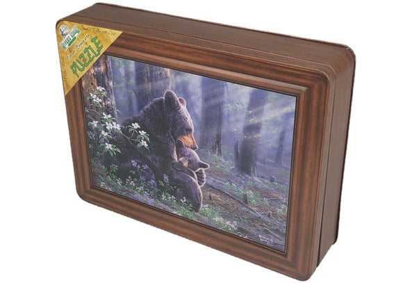 JIGSAW PUZZLE IN TIN 1000 PIECE - BEAR SCENE