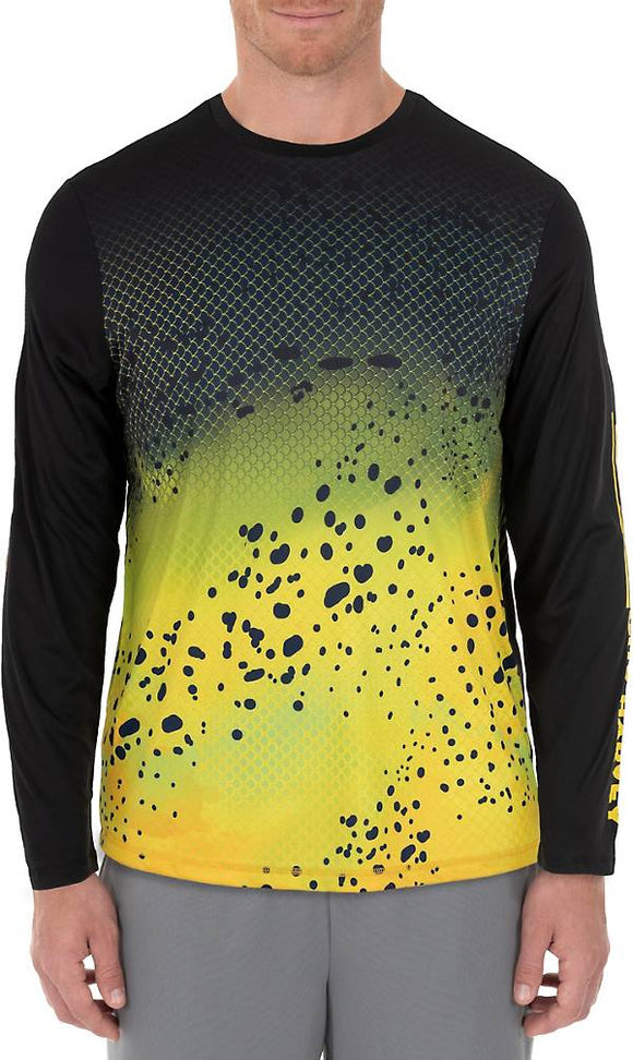 Guy Harvey’s Men's Scales Sun Protection Tshirt Caviar