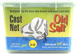 Old Salt 5 foot 3/8 Inch Mesh Cast-net – J & J Sports Inc.-Bait & Tackle- Fishing Long Island