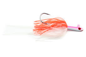 Tsunami Glass Minnow Fluke Teaser Jig w/Silicone Skirt 1/2oz  PINK