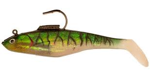 Tsunami Holographic Swim Shad Soft Bait 5 Green mackerel