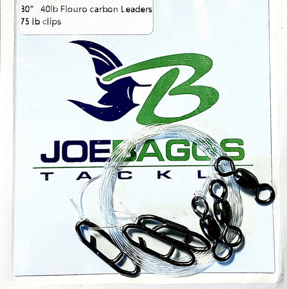 Joe Baggs 60lb Flouro carbon Leaders (3 pack)
